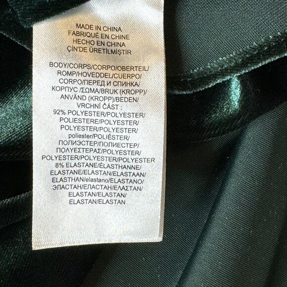 Lauren Ralph Lauren Women’s Size 2x Velour V-Neck Pull Over Shirt Emerald‎ Green - Picture 9 of 10